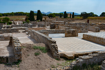 Site archéologique des ruines d'Empuries (Empúries en catalan) : port antique gréco-romain, situé sur la commune de L'Escala, près de Gérone, en Catalogne (Espagne). - 525425519