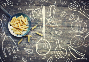 colorful summer pool background  with cocktails  duck and unicorn