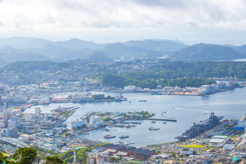 Obraz premium 弓張岳展望台から望む風景 