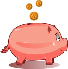 dinheiro no cofrinho