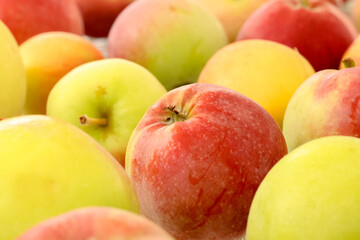 apples close-up with beautiful defocus for background
