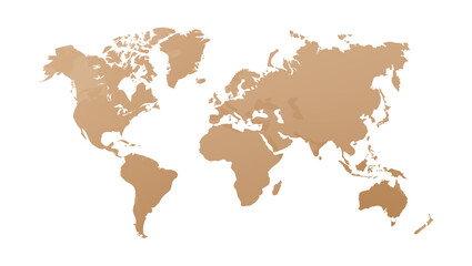 Fototapeta na wymiar World map vector illustration , isolated on white background. Flat Earth. Globe or world map