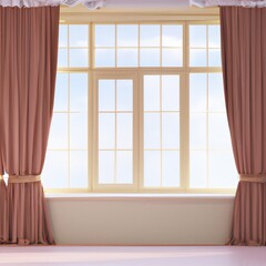 Curtains and Sunlight in a Modern Living Room