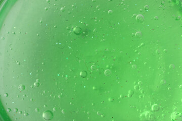 Closeup view of green slime as background. Antistress toy