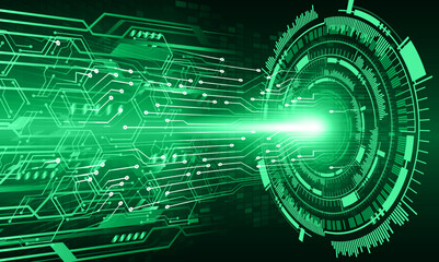 eye cyber circuit future technology concept background