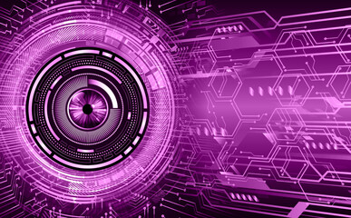 eye cyber circuit future technology concept background