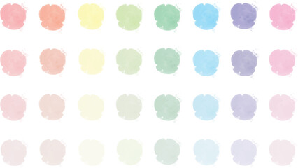 set of pastel brush stroke creative lines palette samples