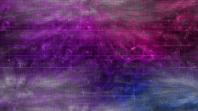 Abstract neon glitch art background imgae.