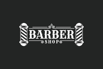 Barbershop logo vector. Salon logo