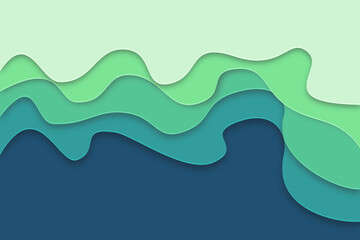 3D abstract background and paper cut shapes. Vector design layout for business presentations, flyers, posters and invitations