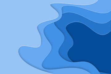 3D abstract background and paper cut shapes. Vector design layout for business presentations, flyers, posters and invitations