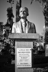 Escultura poeta Ismael Enrique Arciniegas, Curit&iacute;, Santander