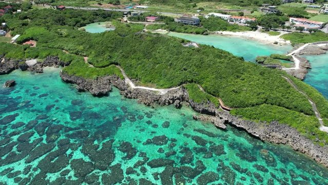4Kドローン空撮・沖縄県・宮古島・インギャーマリンガーデン
