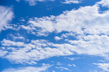 Blue Summer Sky with White Cloud