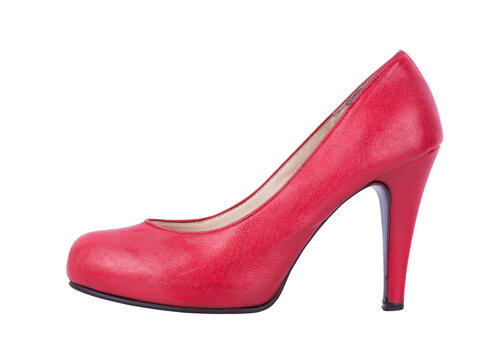 Red high heel women shoe