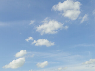 Fototapeta premium blue sky with white clouds