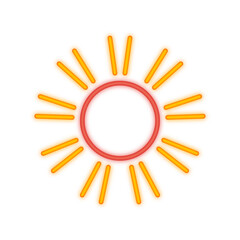 sun neon icon