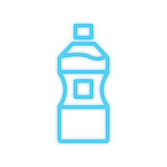 drinking water neon icon