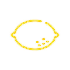 lemon neon icon
