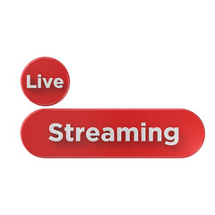 3D Live HD, Live streaming 3d badge isolated