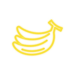 banana neon icon