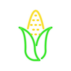 corn neon icon