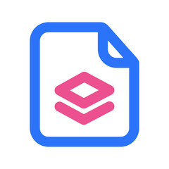 Database Files Icon Two Tone Color