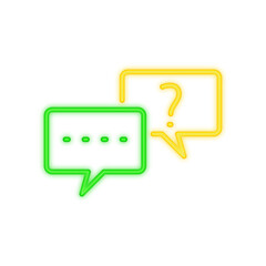 question neon icon