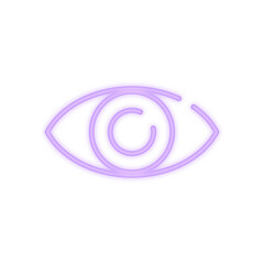 eye neon icon