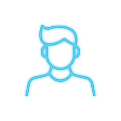 man neon icon