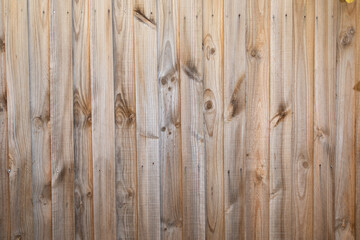 Traditional simple wood fence