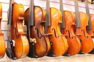 Violins on wall