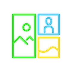 layout neon icon © tulpahn