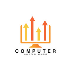 computer logo vector design template