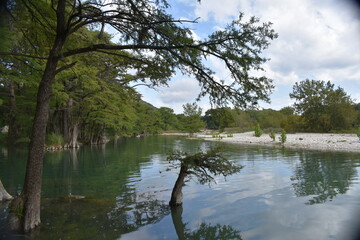 lake and trees