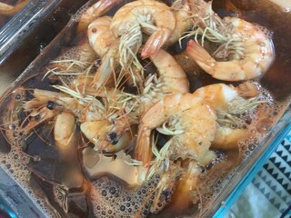 shrimp prawn 새우 음식 