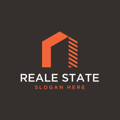 Fototapeta premium Modern vector graphic of real estate logo design template