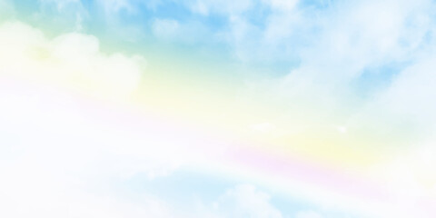 Colorfull sky abstract background. Rainbow sky background.
