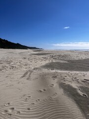 footprints on the sand