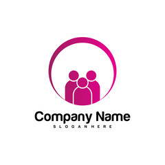 connection logo vector design template