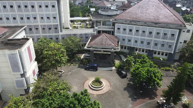 Aerial View of Universitas Gadjah Mada in Yogyakarta, Indonesia.