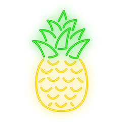 pineapple neon signboard