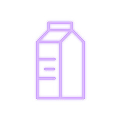 milk neon icon