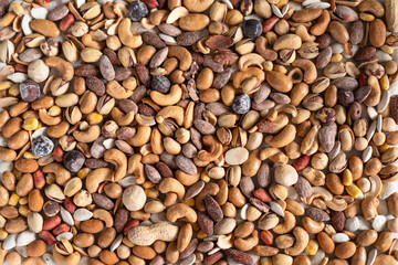 A mixture of nuts