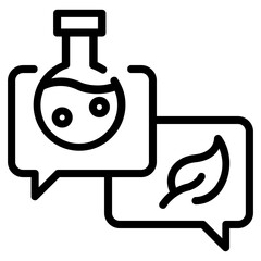 Modern plat test line icon design 