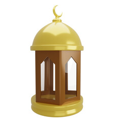 ramadan lantern 3d icon illustration