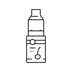cherry flavor line icon vector illustration