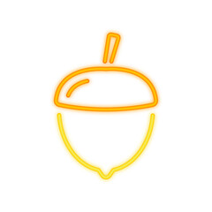 acorn neon icon © tulpahn