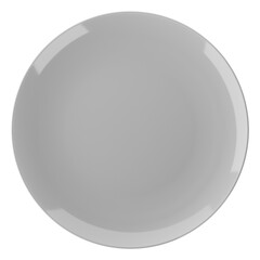 Fototapeta na wymiar Set of white plate isolated on alpha background 3D Render