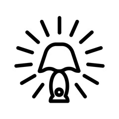 Table lamp icon template